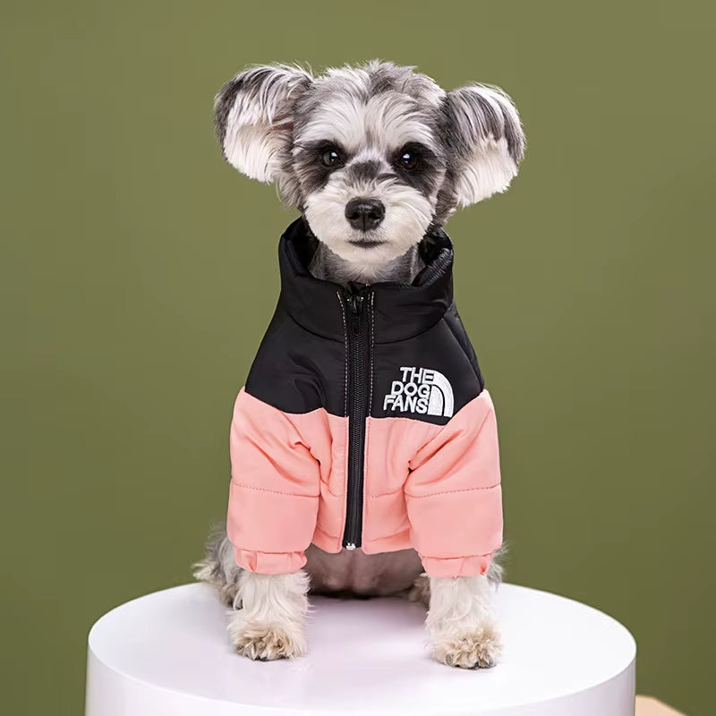 Puppy Coat Dog down Jacket the Dog Fans Winter Pet Clothes for Small Medium Dogs Warm Thick Dog Vest French Bulldog Dropshipping