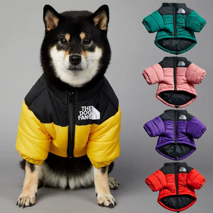 Puppy Coat Dog down Jacket the Dog Fans Winter Pet Clothes for Small Medium Dogs Warm Thick Dog Vest French Bulldog Dropshipping