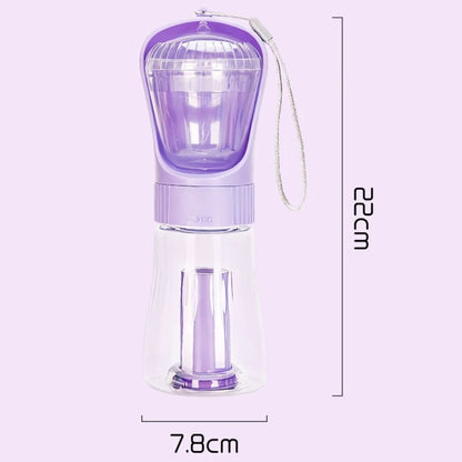 🐾 3-in-1 Trinkflasche für unterwegs – Alles, was dein Liebling braucht! 🐶💧