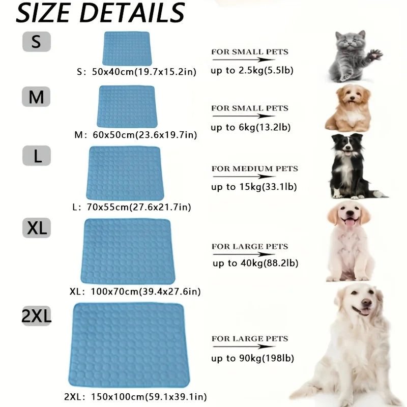 🐶❄️ Kühlmatte für Hunde – Selbstkühlende Cooling-Matte für heiße Sommertage