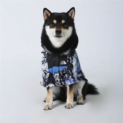 🌧️ North Dog Face Wasserdichter & Winddichter Hundemantel – Reflektierend, Perfekt für Große Hunde & Kaltes Wetter 🐶❄️