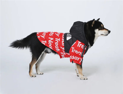 🌧️ North Dog Face Wasserdichter & Winddichter Hundemantel – Reflektierend, Perfekt für Große Hunde & Kaltes Wetter 🐶❄️
