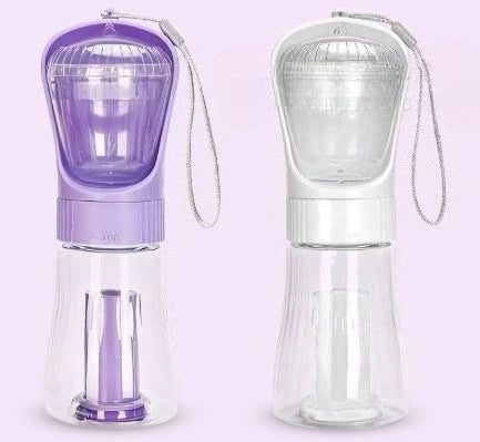 🐾 3-in-1 Trinkflasche für unterwegs – Alles, was dein Liebling braucht! 🐶💧