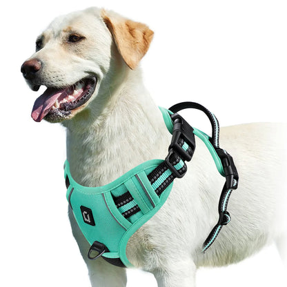 🐾💪 No-Pull Hundegeschirr – Gepolstertes Brustgeschirr mit Griff für volle Kontrolle 🐶🦺