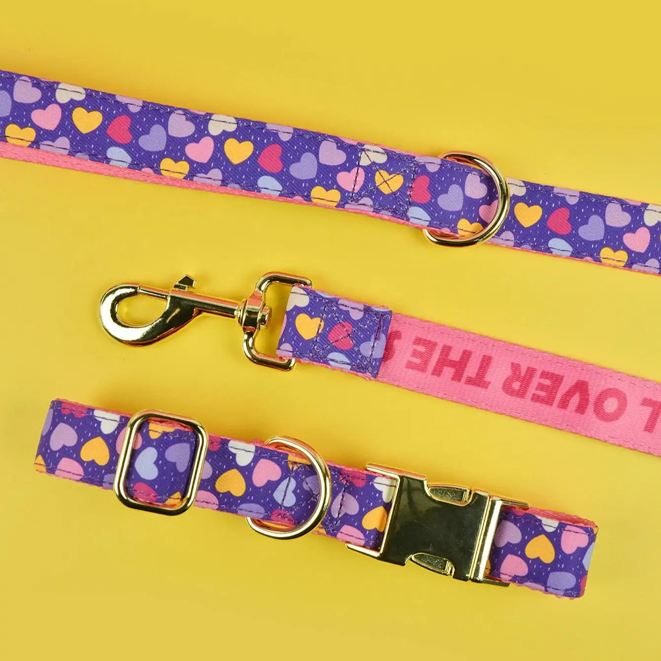 🐾 Verstellbares Luxus Hundehalsband & Leinen-Set – Bunt, Stylisch & Perfekt für den Sommer 🐶🌈☀️