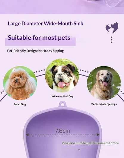 🐾 3-in-1 Trinkflasche für unterwegs – Alles, was dein Liebling braucht! 🐶💧