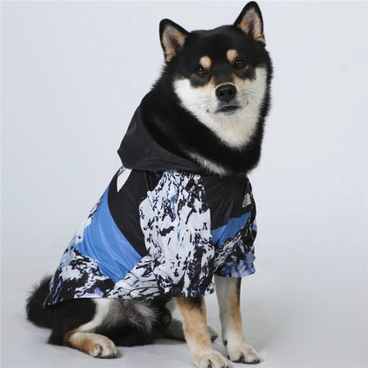 🌧️ North Dog Face Wasserdichter & Winddichter Hundemantel – Reflektierend, Perfekt für Große Hunde & Kaltes Wetter 🐶❄️