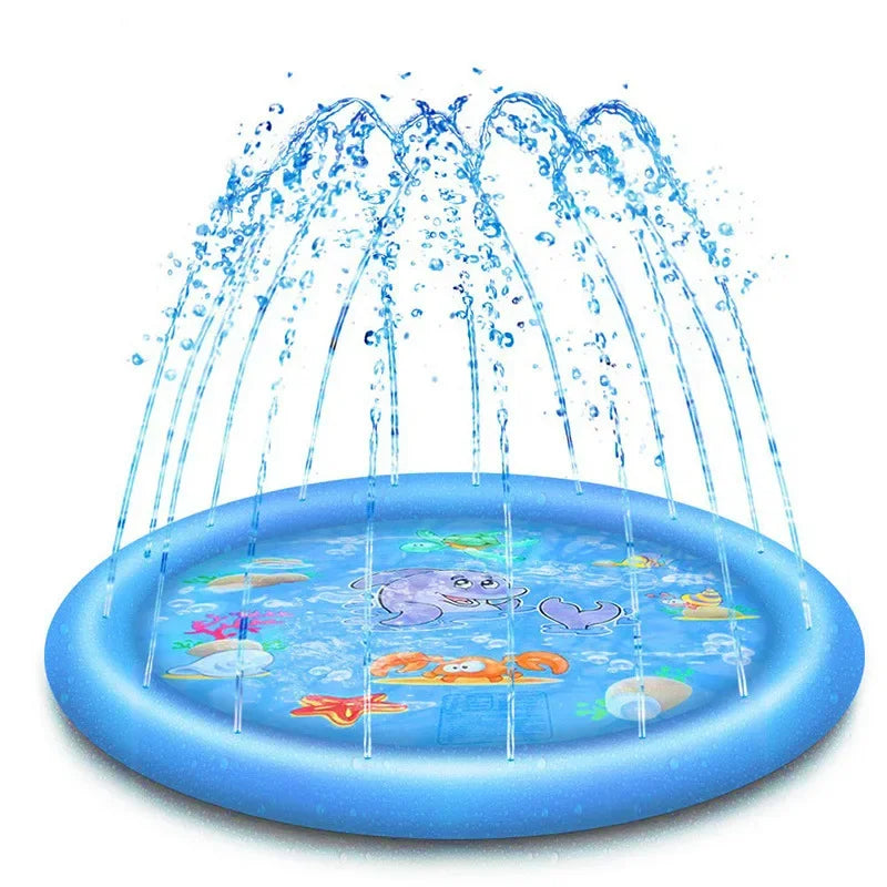 🐶💦 Sommer Hunde-Wasserspielmatte – Interaktive Sprinkler-Spielmatte zur Abkühlung im Freien 🌞