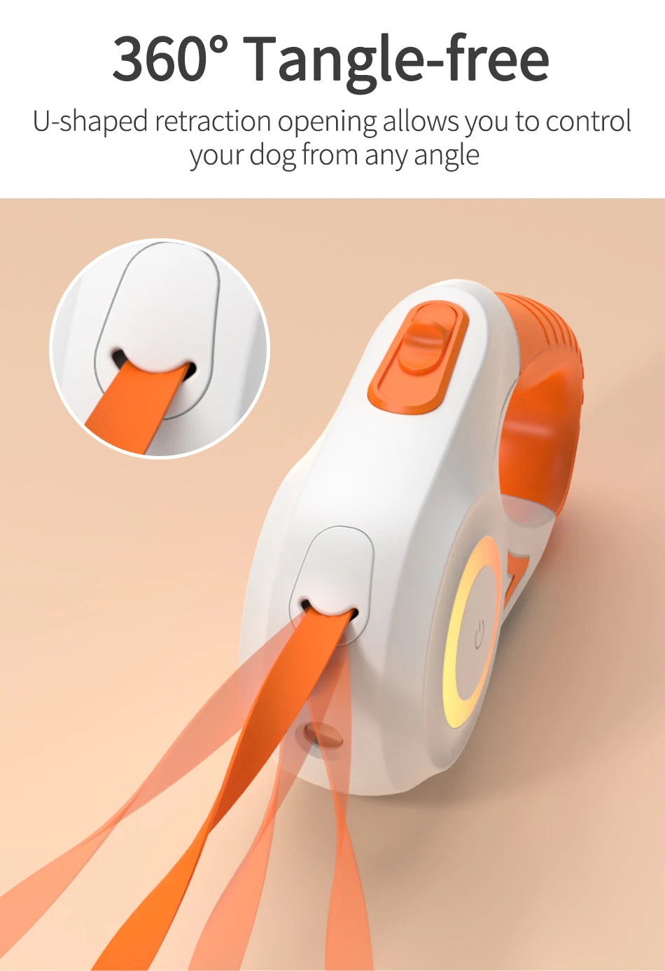🌟 Automatische LED Hundeleine – Leuchtend, Stylisch & Flexibel für Spaziergänge & Abenteuer 🐶💡