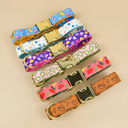 🐶🎀 Niedliches Haustier-Halsband für kleine & mittelgroße Hunde – Doppelseitig bedruckt für Hunde ✨