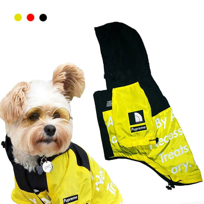 🌧️ North Dog Face Wasserdichter & Winddichter Hundemantel – Reflektierend, Perfekt für Große Hunde & Kaltes Wetter 🐶❄️