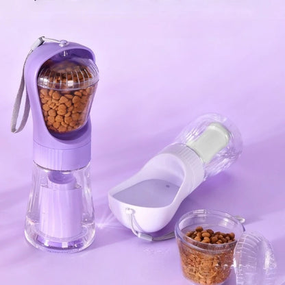 🐾 3-in-1 Trinkflasche für unterwegs – Alles, was dein Liebling braucht! 🐶💧