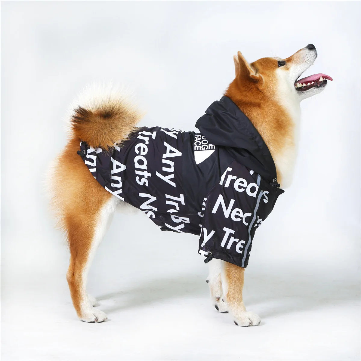 🌧️ North Dog Face Wasserdichter & Winddichter Hundemantel – Reflektierend, Perfekt für Große Hunde & Kaltes Wetter 🐶❄️