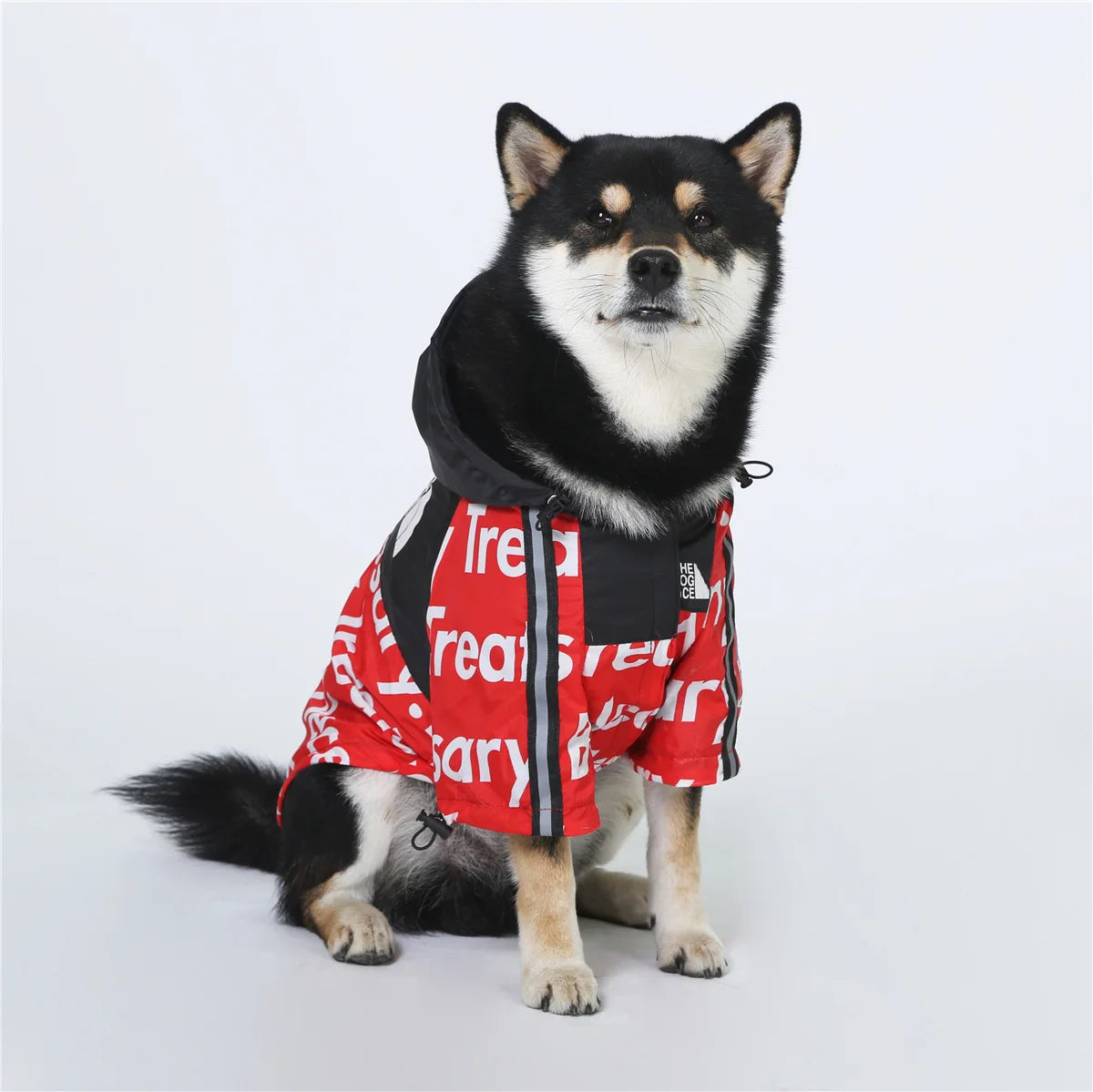 🌧️ North Dog Face Wasserdichter & Winddichter Hundemantel – Reflektierend, Perfekt für Große Hunde & Kaltes Wetter 🐶❄️