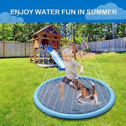 🐶💦 Sommer Hunde-Wasserspielmatte – Interaktive Sprinkler-Spielmatte zur Abkühlung im Freien 🌞