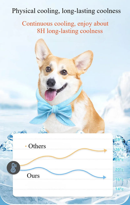 🐶❄️ Kühlendes Haustier-Halstuch – Erfrischendes Cooling-Tuch für Hunde