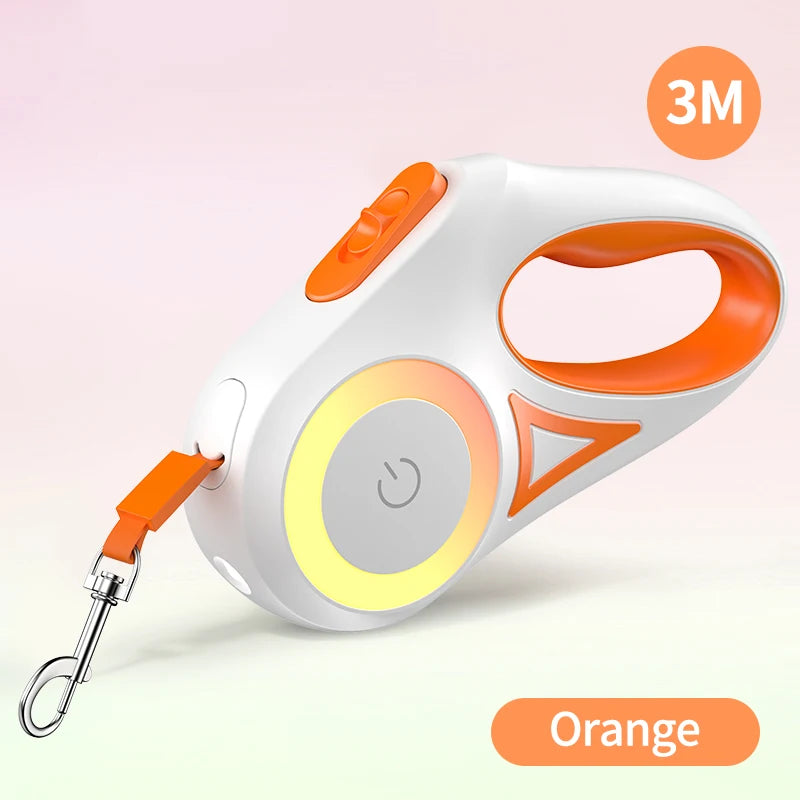 🌟 Automatische LED Hundeleine – Leuchtend, Stylisch & Flexibel für Spaziergänge & Abenteuer 🐶💡