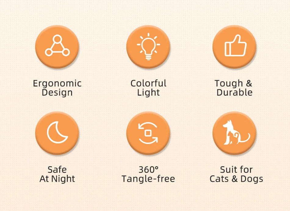 🌟 Automatische LED Hundeleine – Leuchtend, Stylisch & Flexibel für Spaziergänge & Abenteuer 🐶💡