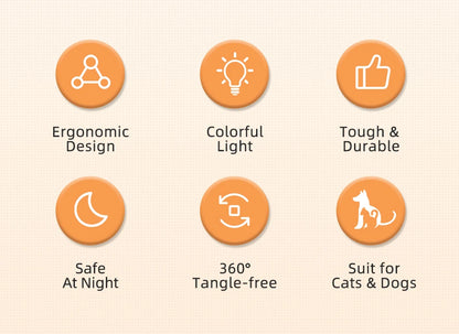 🌟 Automatische LED Hundeleine – Leuchtend, Stylisch & Flexibel für Spaziergänge & Abenteuer 🐶💡
