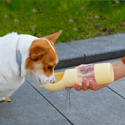 🐶💧 2-in-1 Reise-Trinkflasche mit Futterfach – Perfekt für unterwegs! 🍖