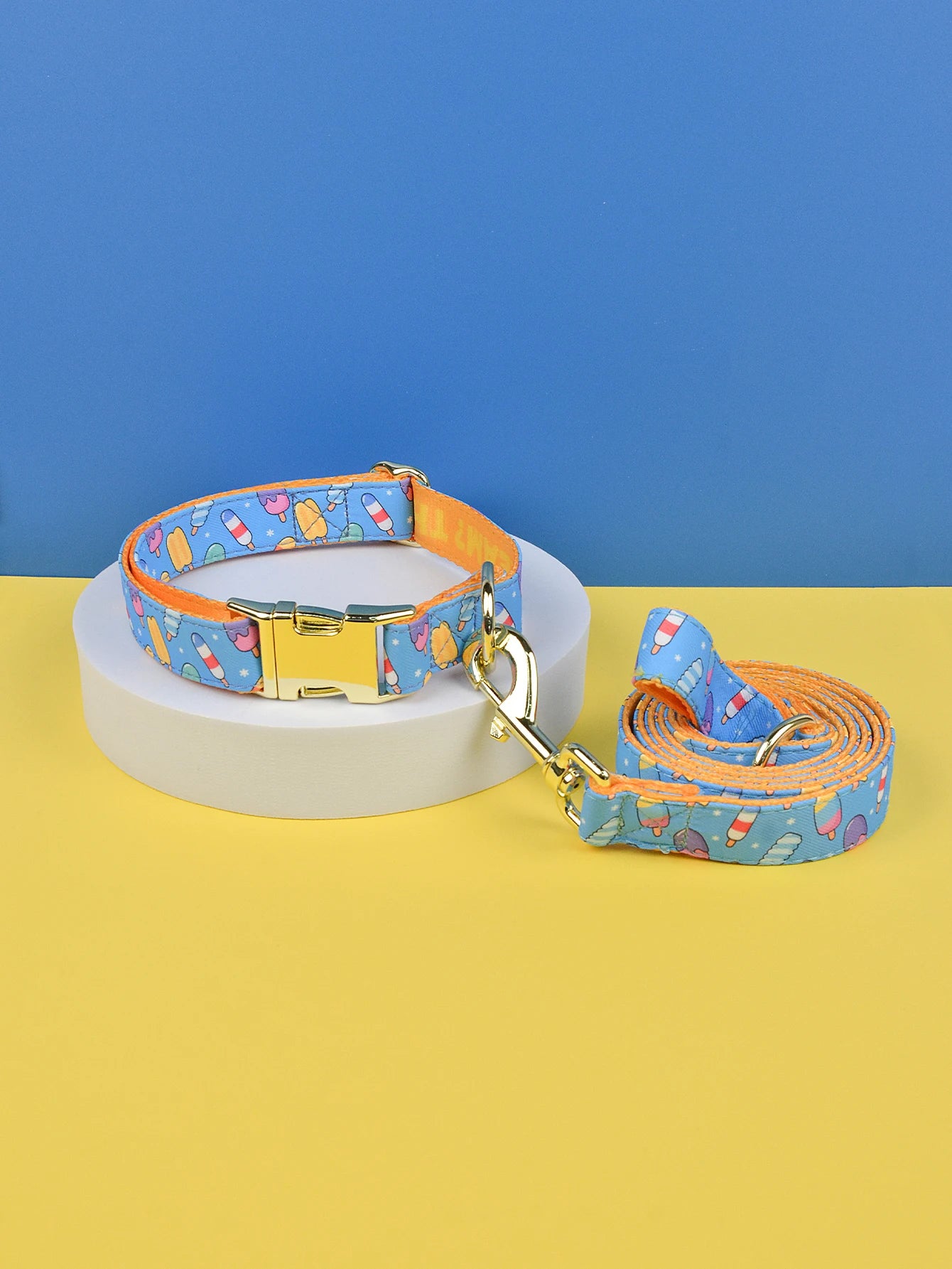 🐾 Verstellbares Luxus Hundehalsband & Leinen-Set – Bunt, Stylisch & Perfekt für den Sommer 🐶🌈☀️