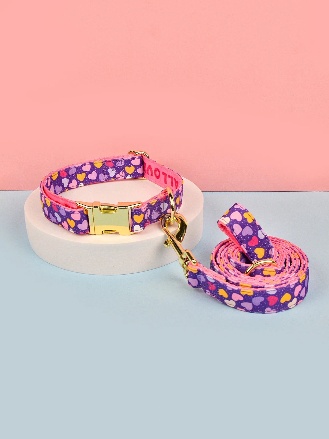 🐾 Verstellbares Luxus Hundehalsband & Leinen-Set – Bunt, Stylisch & Perfekt für den Sommer 🐶🌈☀️