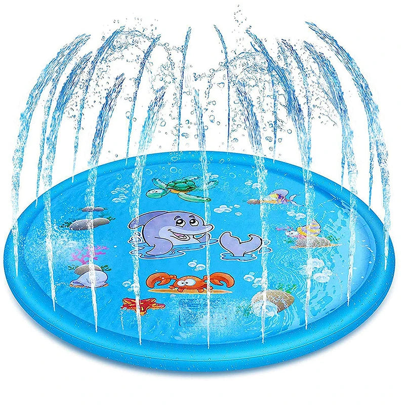 🐶💦 Sommer Hunde-Wasserspielmatte – Interaktive Sprinkler-Spielmatte zur Abkühlung im Freien 🌞