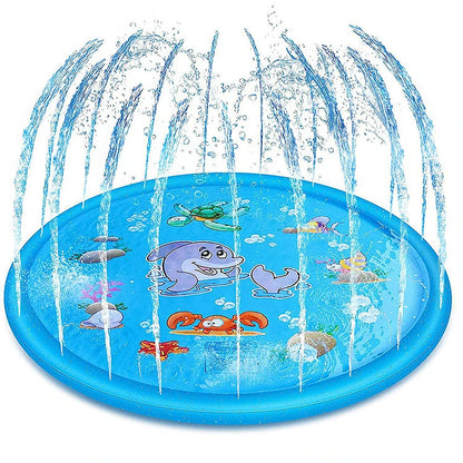 🐶💦 Sommer Hunde-Wasserspielmatte – Interaktive Sprinkler-Spielmatte zur Abkühlung im Freien 🌞