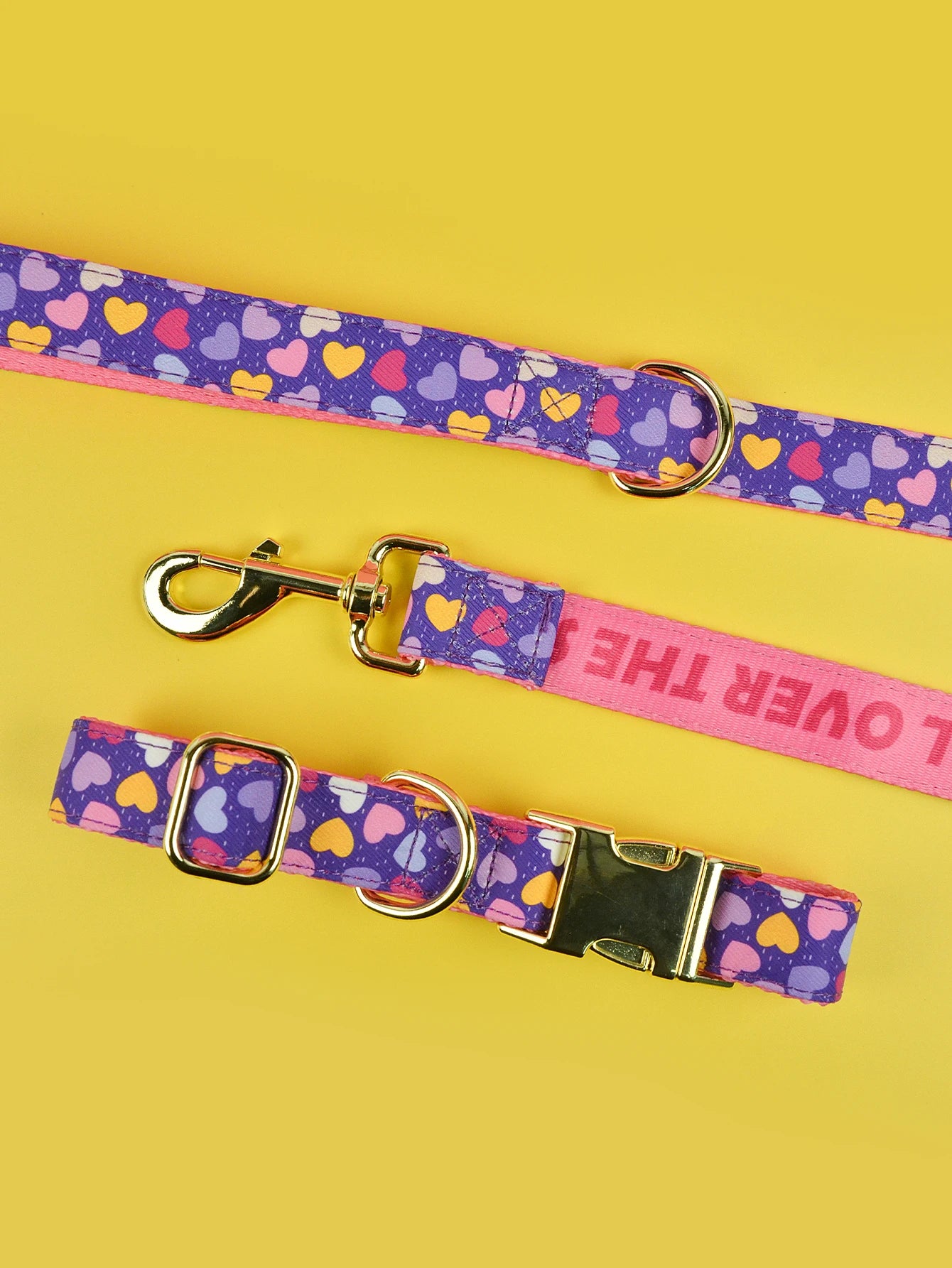 🐾 Verstellbares Luxus Hundehalsband & Leinen-Set – Bunt, Stylisch & Perfekt für den Sommer 🐶🌈☀️
