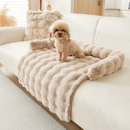 🐾 Kuschelige Haustier-Auflage – Weich, Warm &amp; Perfekt fürs Sofa 🐶🐱