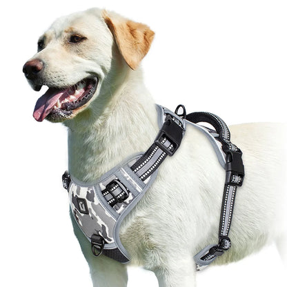 🐾💪 No-Pull Hundegeschirr – Gepolstertes Brustgeschirr mit Griff für volle Kontrolle 🐶🦺