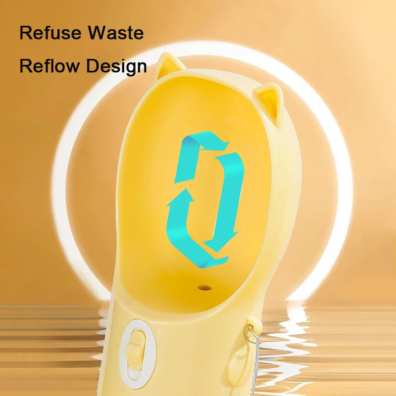 🐶💧 2-in-1 Reise-Trinkflasche mit Futterfach – Perfekt für unterwegs! 🍖