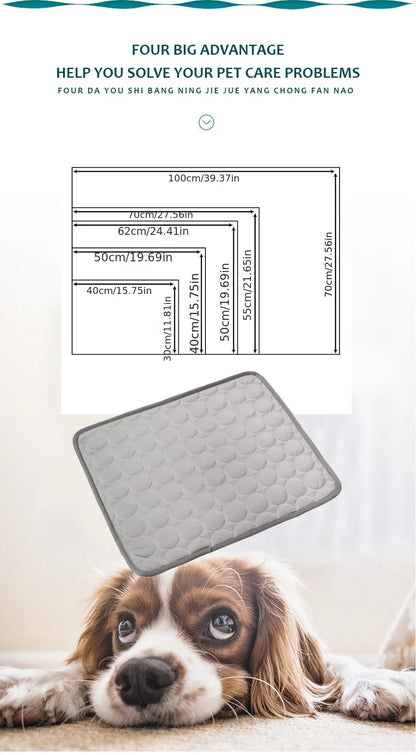 🐶❄️ Kühlmatte für Hunde – Selbstkühlende Cooling-Matte für heiße Sommertage