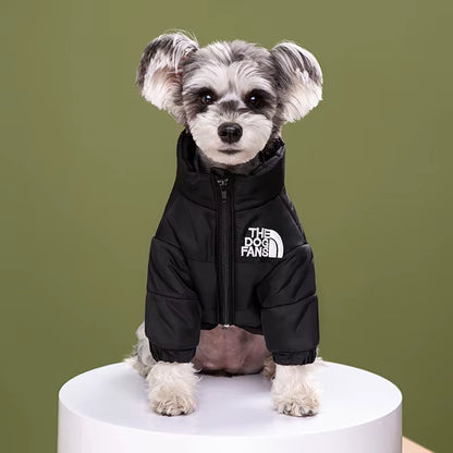 Puppy Coat Dog down Jacket the Dog Fans Winter Pet Clothes for Small Medium Dogs Warm Thick Dog Vest French Bulldog Dropshipping