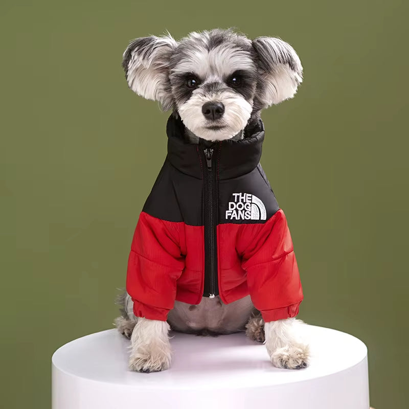 Puppy Coat Dog down Jacket the Dog Fans Winter Pet Clothes for Small Medium Dogs Warm Thick Dog Vest French Bulldog Dropshipping
